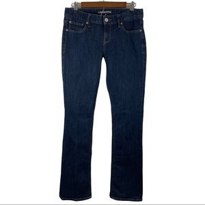Express Stella Jeans Low Rise Barely Boot Cut Dark Wash, Size 8